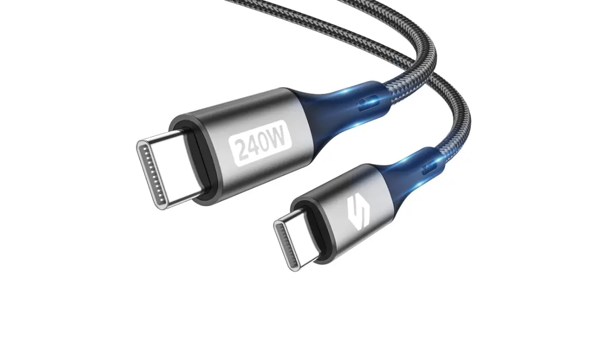 cavo usb-c, ricarica rapida iphone, cavo per macbook, cavo 240w, silknad usb-c, accessori apple, offerta amazon