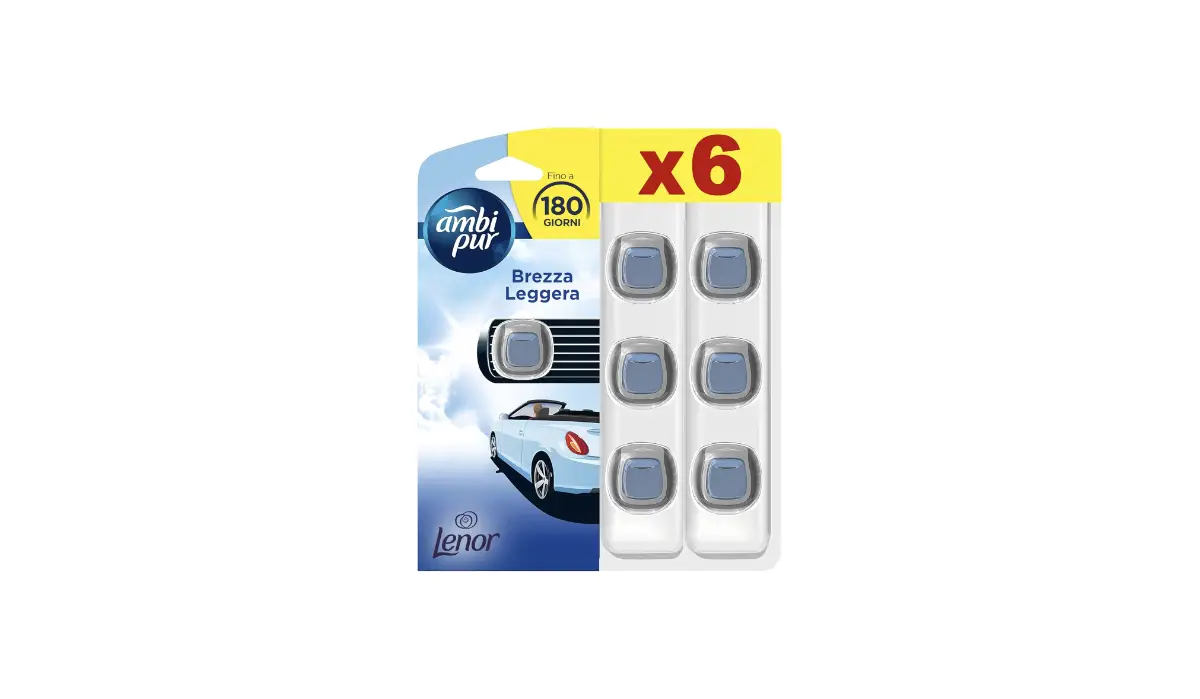 deodorante auto, profumatore ambi pur, offerta auto, antiodore auto, fragranza brezza, accessori auto, offerta amazon