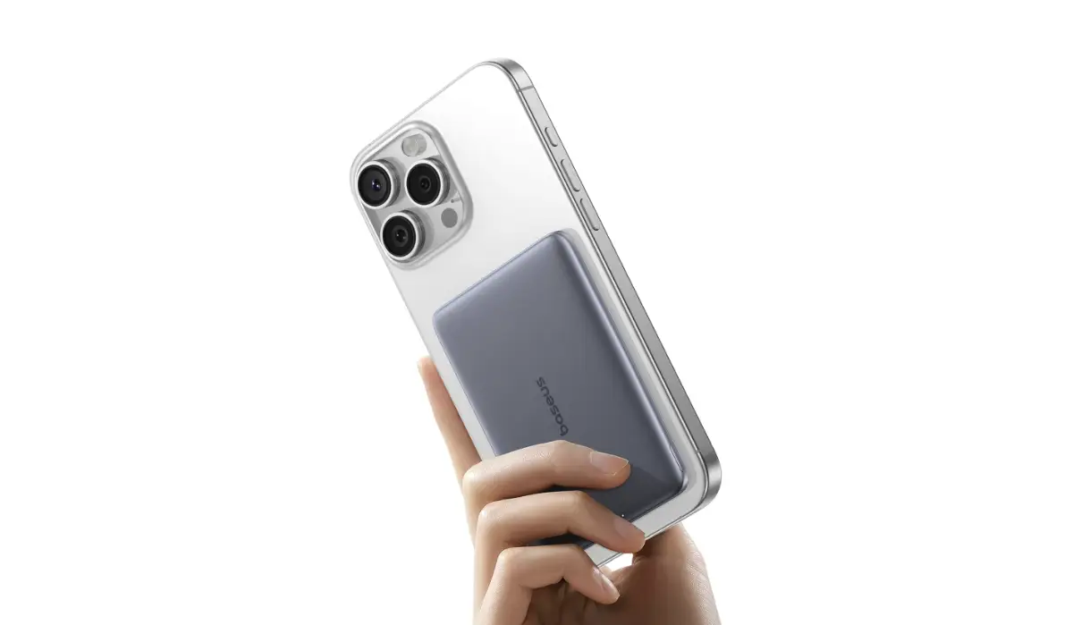 power bank baseus, batteria magsafe, ricarica 20w iphone, powerbank wireless, accessori iPhone, usb c portatile, offerta tech