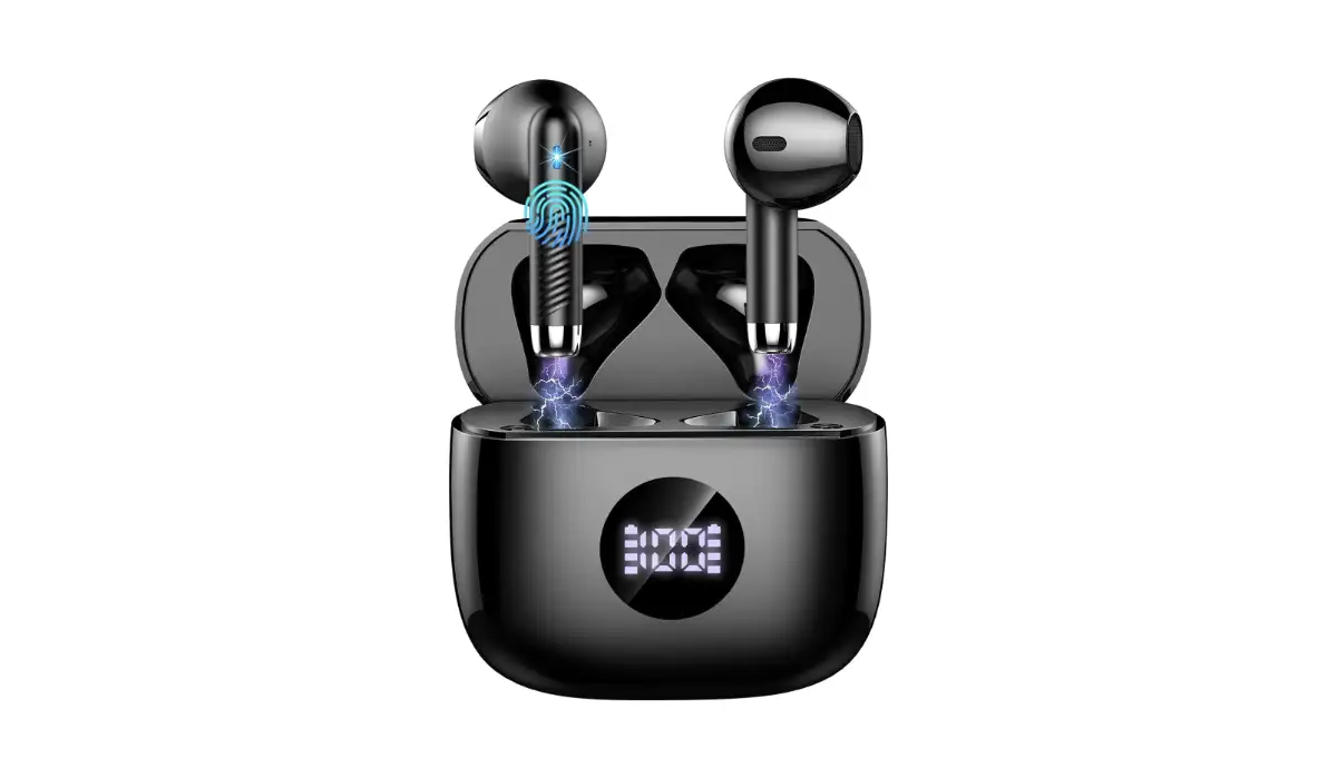 cuffie bluetooth, auricolari wireless, jxrev, offerta cuffie amazon, 40 ore autonomia, bluetooth 5.4, cancellazione rumore