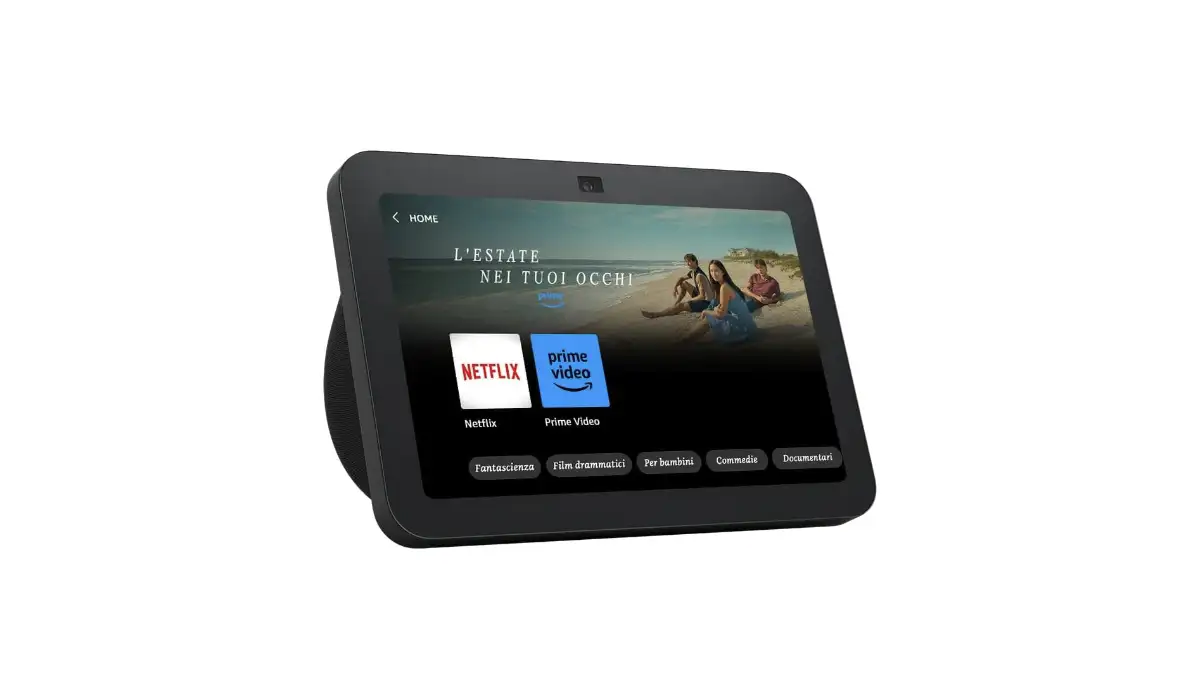Sconto -35% su Echo Show 8 (ultimo modello): display HD con Alexa e audio spaziale a 109,00€