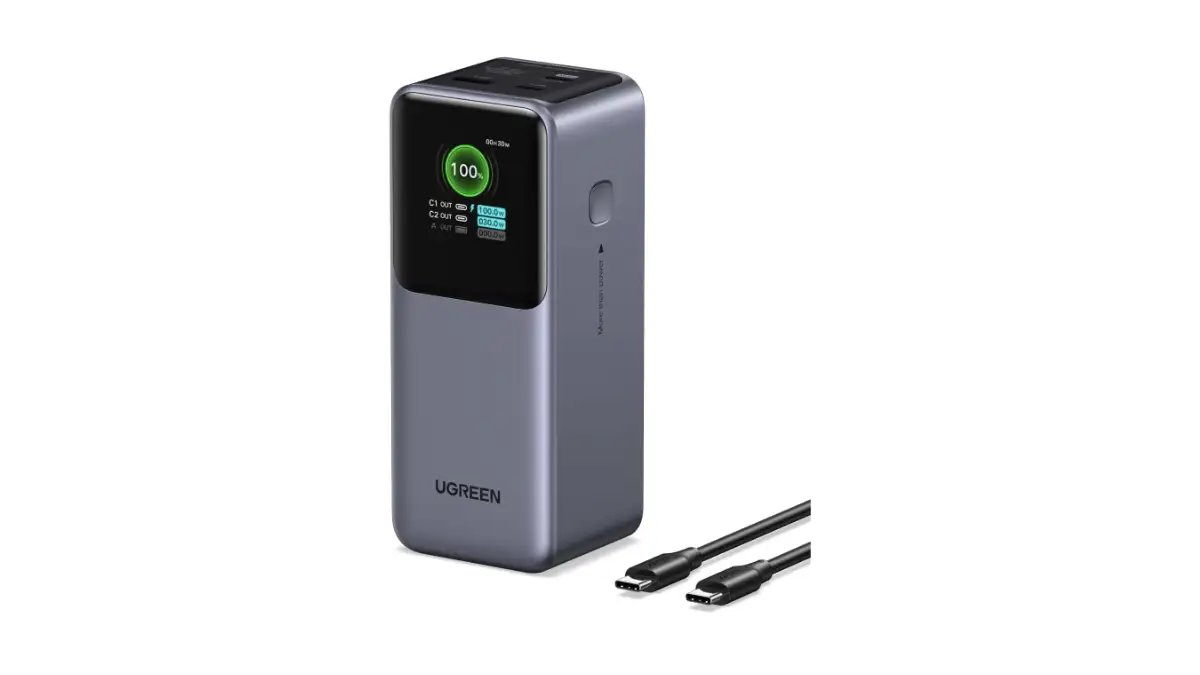 Sconto -28% su UGREEN Power Bank 20000mAh da 130W: ricarica rapida con doppia USB-C, ideale per MacBook e iPhone a 51,99€