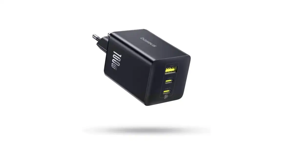 Sconto -25%: Baseus Caricatore 100W GaN (3 Porte USB-C) a 25€